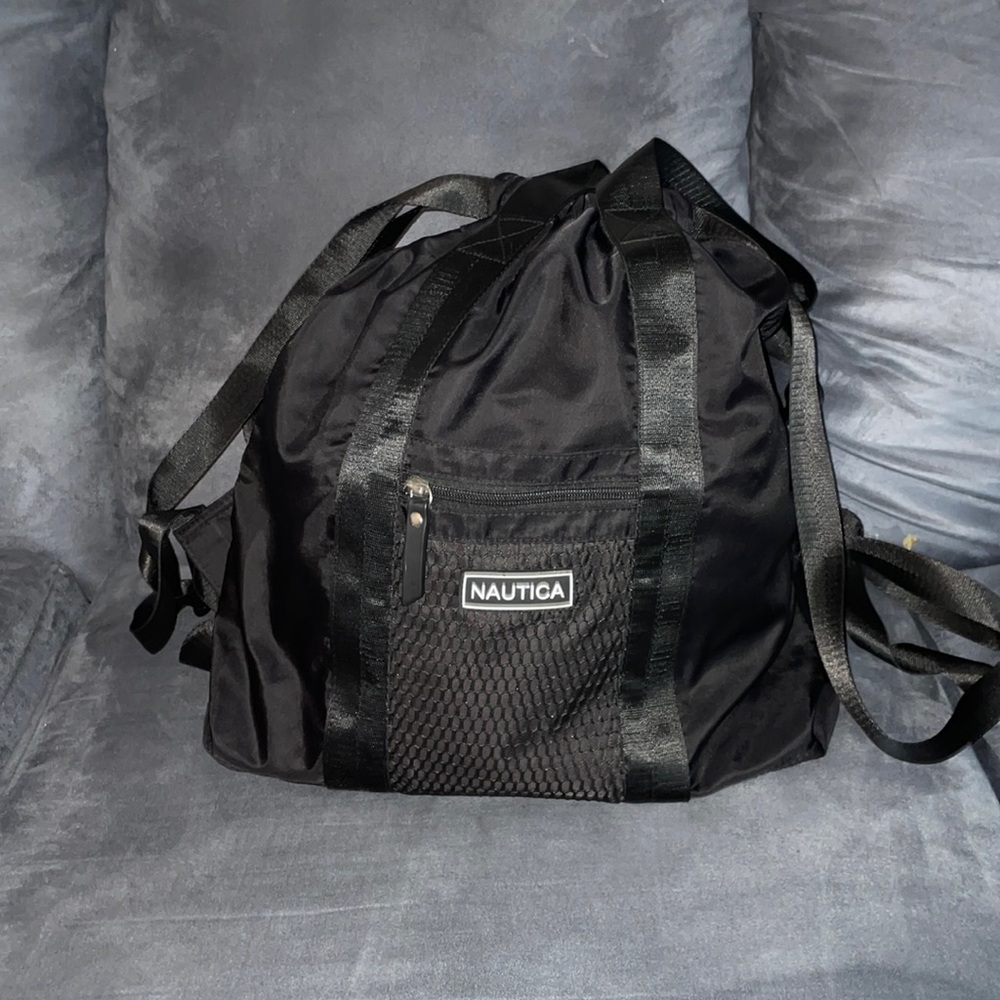 Nautica Convertible drawstring bag backpack
